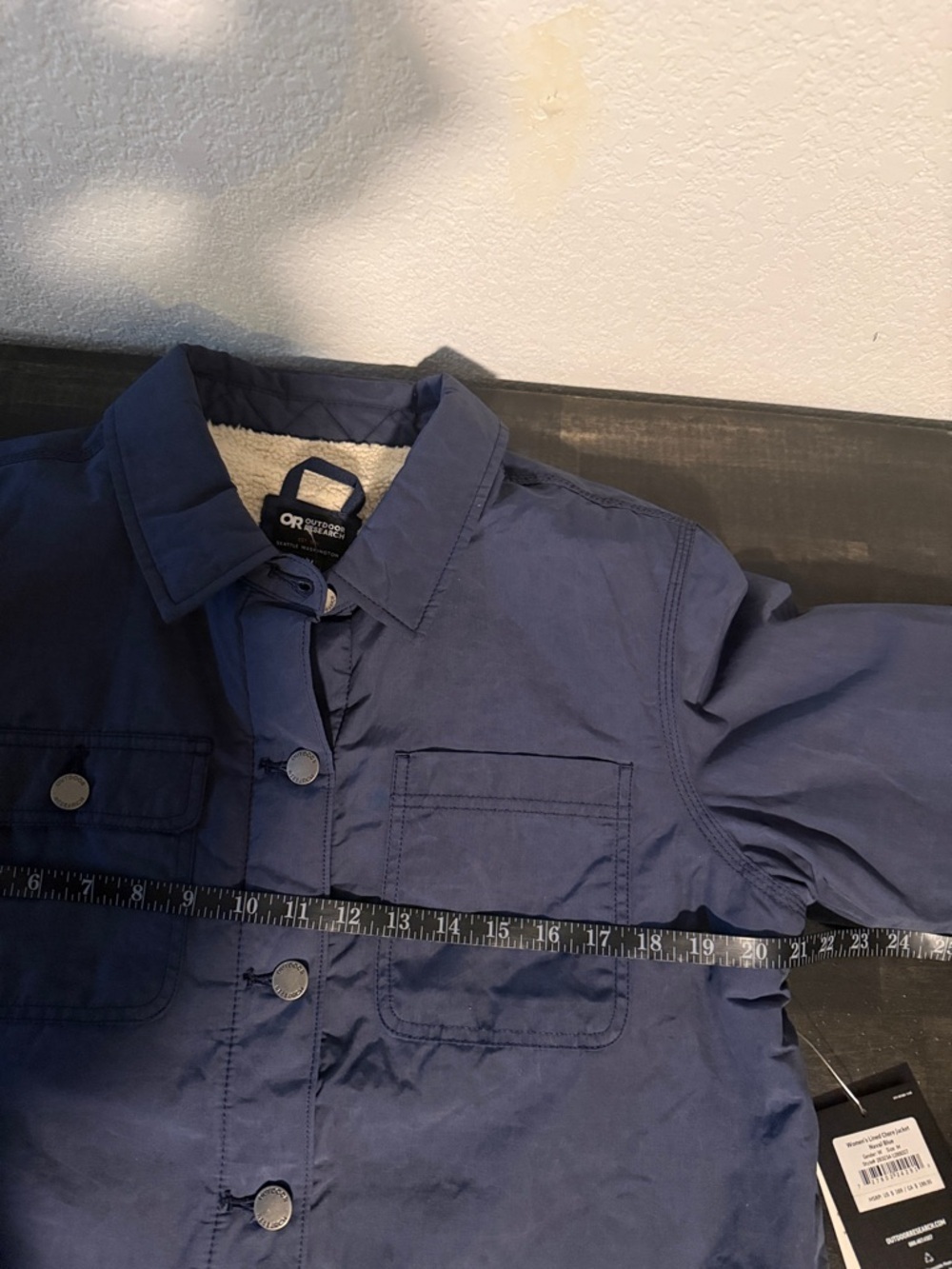 Outdoor Research Naval Blue Lined Chore Coat Water Resistant Size Medium NWT - Picture 9 of 10